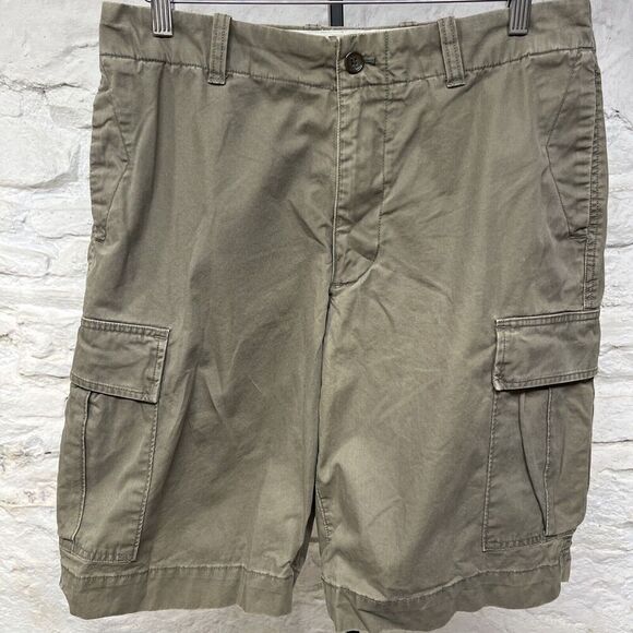 Banana Republic Shorts Men's 32 Green Utility Cargo Heavyweight - Picture 1 of 5